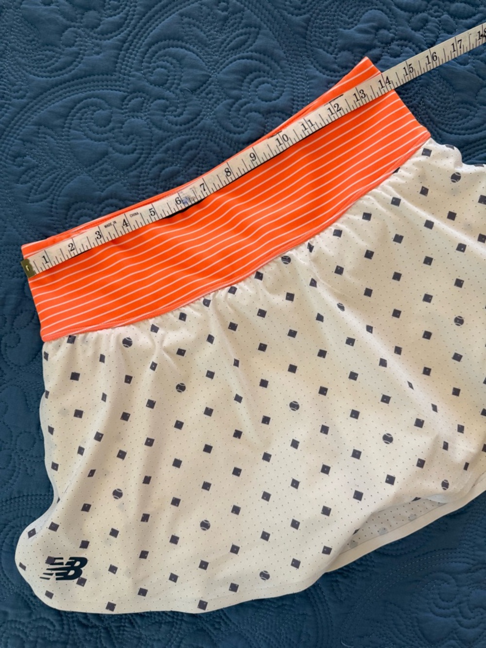 New Balance Orange White Gray Athletic Tennis Skort for Women Size M - Picture 7 of 8